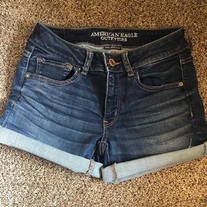 American eagle midi shorts